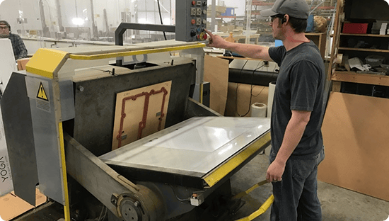 Industrial die cutting press
